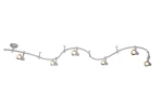 Фото Готовая трековая система Arte Lamp RAILS A3057PL-6SI