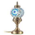 Фото 4 CL419816 Каир Мозаика Синяя Св-к Настольный