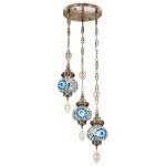 Фото 1 CL419136 Каир Мозаика Синяя Подвес