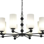 Фото 2 SL2003.403.08 Люстра подвесная ST-Luce черный/белый E27 8*40W АВРОРА