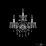Фото 3 Бра хрустальные 1403B/2+1/160/XL Ni Bohemia Ivele Crystal