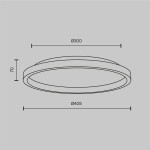 Фото 3 Потолочный светильник Maytoni MOD311CL-L27B3K