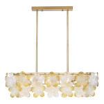 Фото 2 SL6240.203.08 Светильник подвесной ST-Luce золотистый/Прозрачный, янтарный E14 8*60W ТЕНДЕРО