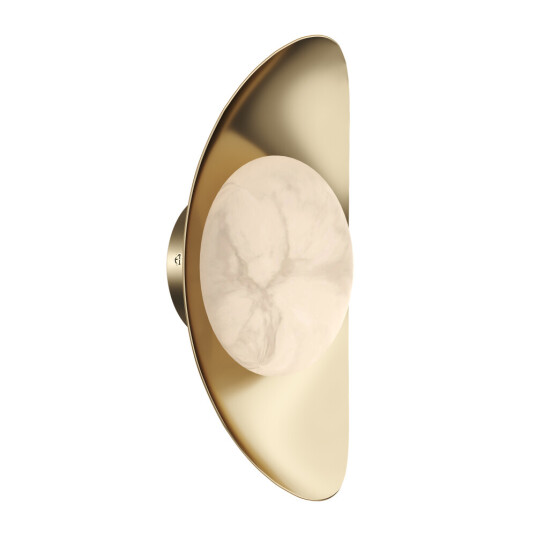 Фото SL6229.201.01 Светильник настенный ST-Luce Золотистый/Алебастр LED 1*7W 3000K PEARL