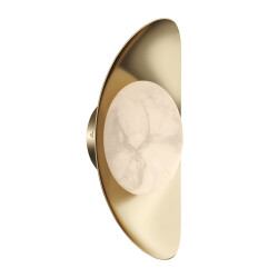 Фото SL6229.201.01 Светильник настенный ST-Luce Золотистый/Алебастр LED 1*7W 3000K PEARL