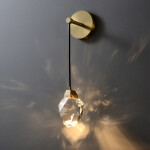 Фото 4 Настенный светильник 9701W brass/clear