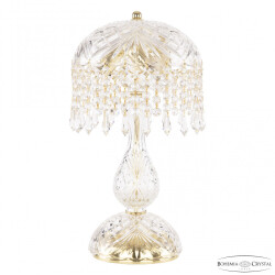 Фото Настольная лампа хрустальная 14781L1/22 G Drops Bohemia Ivele Crystal (Богемия Ивеле Кристалл)
