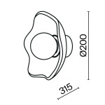 Фото 1 Настенный светильник (бра) Maytoni MOD207WL-01BS