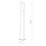 Фото 1 SL096.445.02 Светильник уличный наземный ST-Luce Черный/Белый LED 1*6W 4000K POSTO