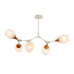 Фото 3 SLE113502-05 Светильник потолочный Белый, Светлое дерево/Белый E27 5*60W CIOTOLLA