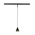 Фото ST689.436.05 Магнитный трековый светильник Черный LED 1*5W 3000K Lm350 Ra>80 60° IP20 D80xH98 24V SUPER5