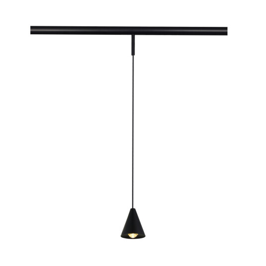 Фото ST689.436.05 Магнитный трековый светильник Черный LED 1*5W 3000K Lm350 Ra>80 60° IP20 D80xH98 24V SUPER5