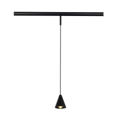 Фото ST689.436.05 Магнитный трековый светильник Черный LED 1*5W 3000K Lm350 Ra>80 60° IP20 D80xH98 24V SUPER5