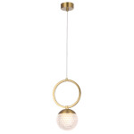 Фото 3 Светильник подвесной Crystal Lux CAROLINA SP1 V1 BRASS