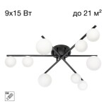 Фото 3 CL209291 GLOB Черный Св-к Люстра