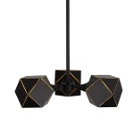 Фото 1 SL258.402.03 Люстра потолочная ST-Luce Черный/Черный, Золото E14 3*40W ENIGMA