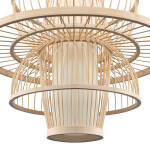 Фото 1 SL6241.513.01 Светильник подвесной ST-Luce Древесный/Белый E27 1*40W АЛЬМА