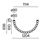 Фото 7 Потолочный светильник Maytoni MOD555CL-L28G3K