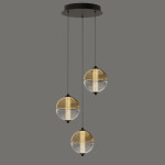 Фото 1 Подвесной светильник MD24022079-3A black/amber