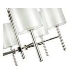 Фото 1 SLE107303-06 Светильник подвесной Никель/Белый E14 6*40W NOIA