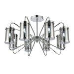 Фото 3 SLE102302-08 Светильник потолочный Хром/Дымчатый E14 8*40W VALIERI