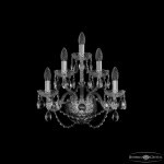 Фото 2 Бра хрустальные 1402B/2+2+1/160 Ni Bohemia Ivele Crystal