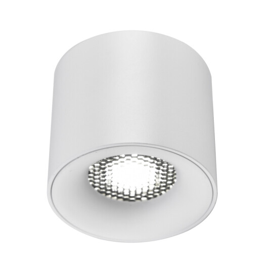 Фото ST761.533.10 Светильник потолочный белый LED 1*10W 3000K 530Lm Ra 36° IP20 D80xH70 170-240VV Накладные светильники