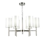 Фото 3 SLE107303-06 Светильник подвесной Никель/Белый E14 6*40W NOIA