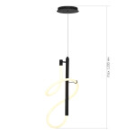 Фото 1 SL6102.403.16 Светильник подвесной ST-Luce Черный/Белый LED 1*16W 3000K SAGRATO