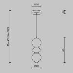 Фото 3 Подвесной светильник Maytoni MOD362PL-L10GR3K
