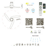 Фото 2 9066 Люстра потолочная-вентилятор GROENLAND 