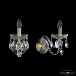 Фото 2 Бра хрустальные 1402B/1/160/XL G Bohemia Ivele Crystal