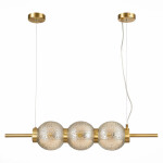 Фото 3 SL1155.313.03 Светильник подвесной ST-Luce Латунь/Коньячный E14 3*40W МАРЕНА