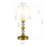 Фото 1 SL2003.304.01 Прикроватная лампа ST-Luce латунь/белый E27 1*40W АВРОРА