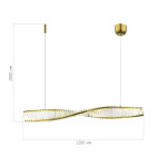 Фото 1 SL6205.313.01 Светильник подвесной ST-Luce Латунь/Прозрачный LED 1*21W 3000K ELICA