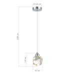 Фото 1 SL6114.103.01 Подвес ST-Luce Хром/Прозрачный LED 1*3W 3000K КАСКАТО