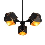 Фото 2 SL258.402.03 Люстра потолочная ST-Luce Черный/Черный, Золото E14 3*40W ENIGMA