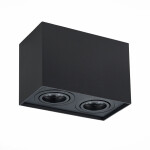 Фото 2 ST109.407.02 Светильник потолочный Черный GU10 2*50W  L181xW100xH123 220V Без ламп Накладные светильники