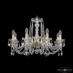 Фото 1 Люстра хрустальная 1402/8/240 G Bohemia Ivele Crystal