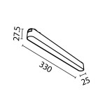 Фото 3 Трековый светильник Technical TR080-1-18W3K-W