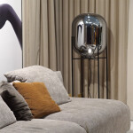 Фото 3 Торшер Oda black/smoky