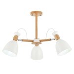 Фото 4 SLE103802-03 Светильник потолочный Светлое дерево, Белый/Белый E27 3*60W BALCAMO
