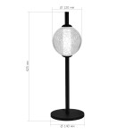 Фото 1 SL6120.404.01 Прикроватная лампа ST-Luce Черный/Прозрачное кракелированное стекло LED 1*8,5W 3000K ПИК