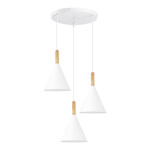 Фото 4 SLE1255-513-03 Светильник подвесной Белый/Белый E27 3*40W ARKET