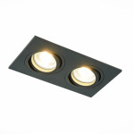 Фото 2 ST251.408.02 Св-к встр. Черный GU10 2*50W  IP20 L170xW92xH27 220V Без ламп Встраиваемые светильники