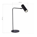 Фото 1 SL1006.404.01 Прикроватная лампа ST-Luce Черный/Черный LED 1*3W 3000K ARPER