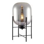 Фото SL1050.704.01 Прикроватная лампа ST-Luce Черный/Дымчатый E27 1*40W БУРАСКА