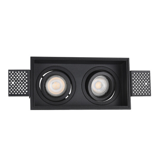 Фото ST262.418.02 Св-к встр. Черный GU10 2*50W IP20 L91,5xW17,2xH5,2 220V Без ламп Встраиваемые светильники