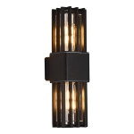 Фото SL9018.401.02 Светильник уличный настенный ST-Luce черный/черный E27 2*15W IRUM