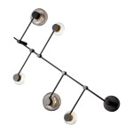 Фото 2 SL6005.401.05 Светильник настенно-потолочный ST-Luce Черный/Дымчатый, Прозрачный LED 5*3W 3000K VALLO